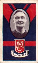 1933 Allen's League Footballers #109 Robert Johnson Front